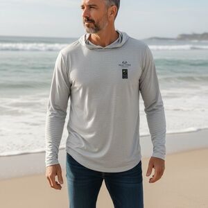 Realtree Fishing Men's 2XL Gray Long Sleeve Performance Hoodie